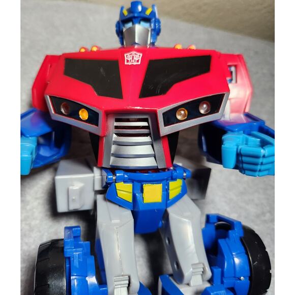 Transformers Optimus Prime 11" Hasbro Lights And Sounds 2007 Pre-owned - Picture 2 of 8